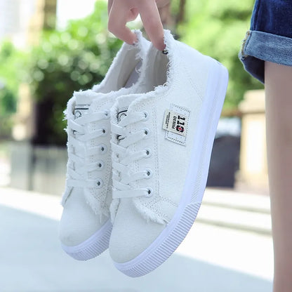 Fashion Canvas Shoe Casual Shoes Sneaker Women Flatl Shoe Low Top Shoes Outdoor Walk