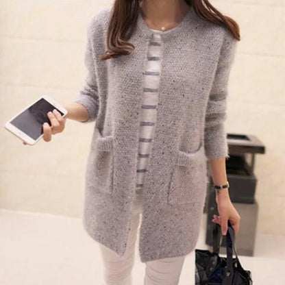 Women's Sweaters Autumn Winter Cardigan for Women Korean Fashion Loose Mohair Sweaters Crochet Cardigan Female Knitted Tops