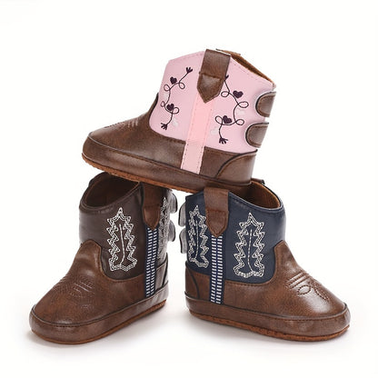 Fashion New Style Baby Boots Cute High Quality Soft Non-Slip Sole 0-1 Year Old Newborn Walking Shoes