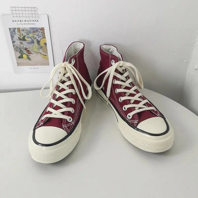 Casual Shoes Women Canvas Fashion Summer Sneakers Student High Top Woman Vulcanize  Spring Autumn