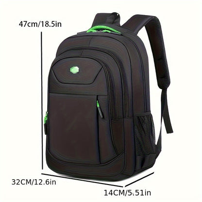 Water-Resistant Fashion Computer Backpack - Durable Oxford Material, Adjustable Straps, Zipper Closure, Wear-Resistant Commuting Bag for Men and Women, College Students, Business Professionals, and Travelers - Perfect Gift Idea for School or Work