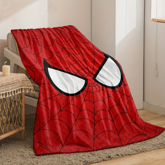 Ultra-Soft Spider-Man Flannel Throw Blanket - Cozy & Warm for Couch, Bed, Camping | All-Season Comfort