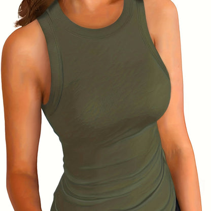 Antmvs Women's Stylish Sleeveless Sports Tank Top - Perfect For Fitness & Casual Wear!