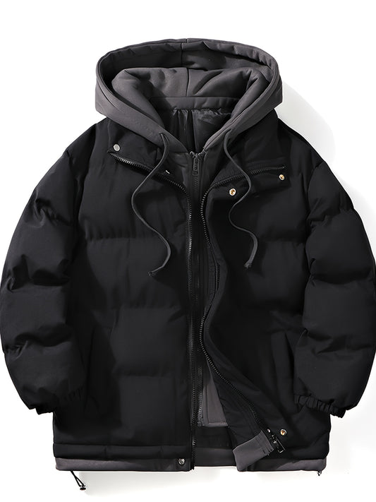 Antmvs Men's Stylish Warm Thick Padded Jacket For Fall Winter