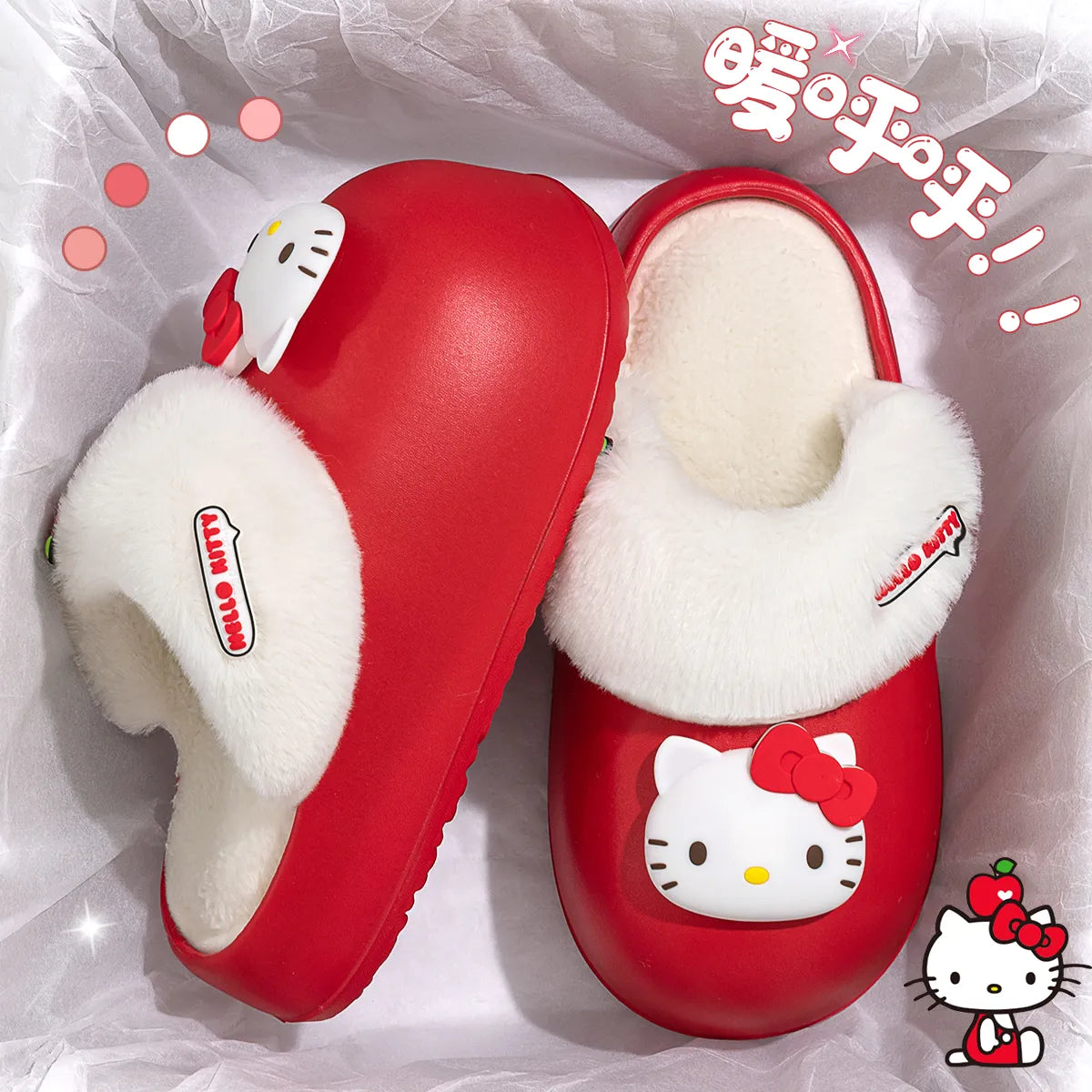 Women Slippers Thick Sole Winter Fur Fluffy Furry Warm Cartoon Sandals Comfortable Fuzzy Girl Flip Flop size