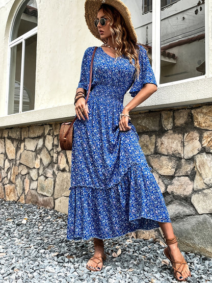 Antmvs Elegant Slim High Waist Dress, Casual Every Day Dress For Summer & Spring, Women's Clothing