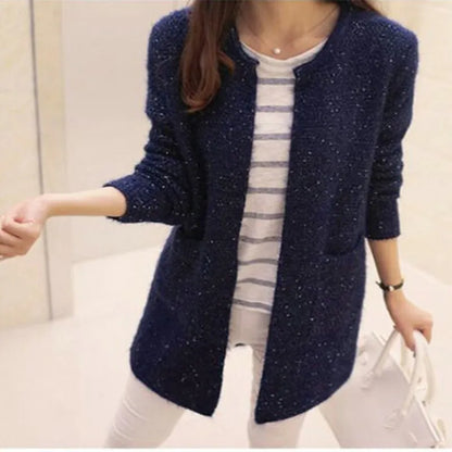 Women's Sweaters Autumn Winter Cardigan for Women Korean Fashion Loose Mohair Sweaters Crochet Cardigan Female Knitted Tops