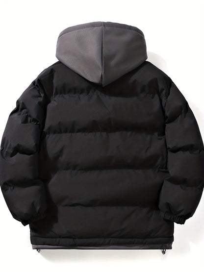 Antmvs Men's Stylish Warm Thick Padded Jacket For Fall Winter