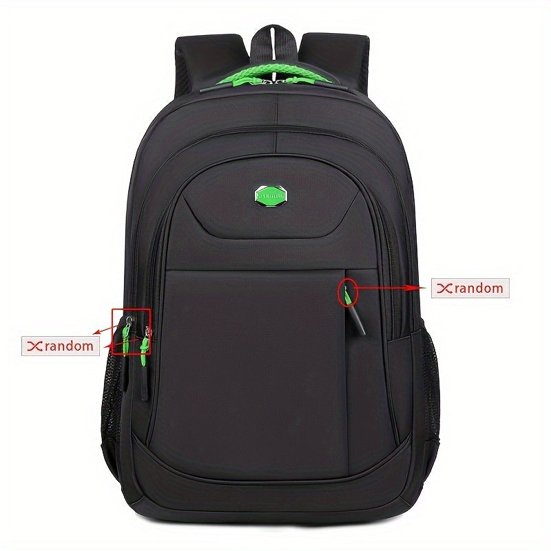 Water-Resistant Fashion Computer Backpack - Durable Oxford Material, Adjustable Straps, Zipper Closure, Wear-Resistant Commuting Bag for Men and Women, College Students, Business Professionals, and Travelers - Perfect Gift Idea for School or Work