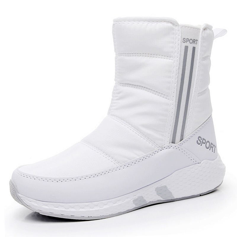 Antmvs Women Winter Boots Non-Slip Waterproof Snow Boots Women Thick Plush Zipper Warm Ankle Boots For Woman -40 Degrees