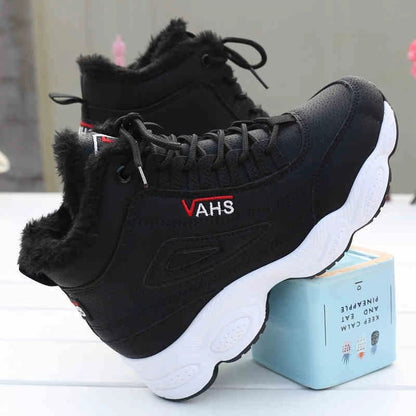 Antmvs  New Style Designer Sneakers Woman Plus Velvet Warm Snow Boots Women's Shoes Autumn Winter Flat White Shoes Casual Cotton Shoes