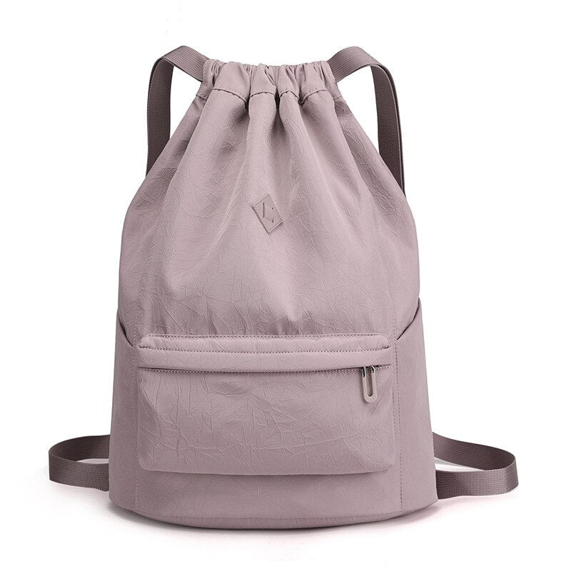 Antmvs Antmvs Portable Women Drawstring Backpack Lightweight Girl Travel Daypack Waterproof Nylon Shopping Bag Sports Hiking Swimming Bagpack