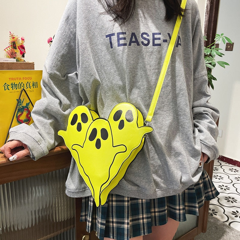 Antmvs Antmvs  Fun Ghost Style Shoulder Bag for Women Cartoon Design Purses and Handbags Fashion Female Crossbody Bag Clutch Novelty Handbag