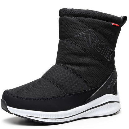 Antmvs Women Winter Boots Non-Slip Waterproof Snow Boots Women Thick Plush Zipper Warm Ankle Boots For Woman -40 Degrees