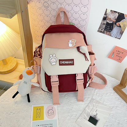 Antmvs Antmvs  Small Women's Backpack Girls School Backpack Waterproof Nylon Fashion Japanese Casual Young Girl's Bag Female Mini Mochila