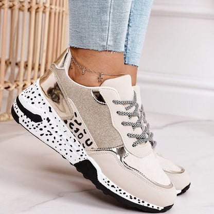 Antmvs  Summer Hot Lady Shoes Women Sneakers Leopard Mesh Breath Women Running Female Shoes Outdoor Flat Platform Zapatos Mujer