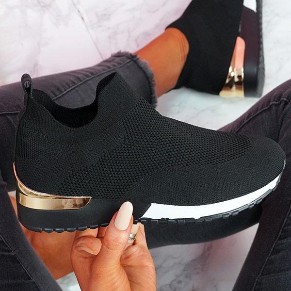 Antmvs  New Fashion Women Casual Shoes Mesh Breathable Comfortable Female Sneakers Summer Solid Color Slip On Ladies Walking Shoes