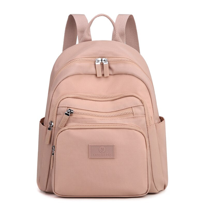 Antmvs Antmvs  New Dark Green Women's Backpack Waterproof Nylon Backpack Student School Bag Suitable For Girls' Small Travel Rucksack