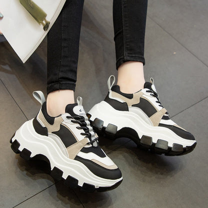 Antmvs  VIP Link For Dropshipping Fujin Chunky Sneakers Women Spring Thick Bottom Daddy Shoes Round Toe Breathing Leisure Women Shoes