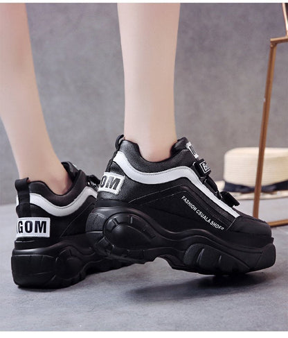 Antmvs  Sneaker Women Buckle Woman Muffin Breathable Women Causal Shoes Platform Spring Autumn Fashion Thick Bottom Sneakers