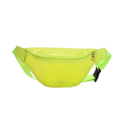 Antmvs Antmvs Fashion New Women Transparent Waist Bag PVC Fanny Hip Pack Girls Lady Candy Color Phone Pouch Shoulder Chest Bag Bum Belt Bag