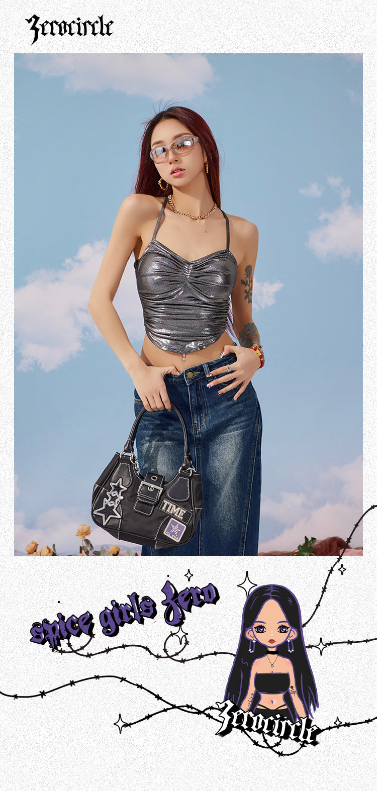 Antmvs Sarah Solid Color Metallic Chest Pads Spaghetti Strap Pleated Slim Pleated Cropped Top