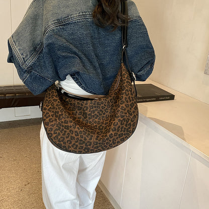 ANTMVS 2025 Fashion leopard print dumpling bag women's Korean version of the new trendy versatile shoulder bag popular niche design high-end underarm bag