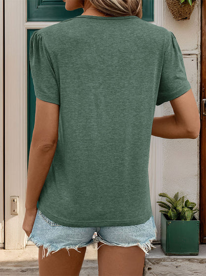 Antmvs -  V Neck T-Shirt - Full