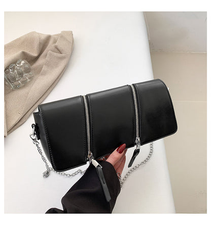 ANTMVS 2025 popular spring new New popular fashion baguette bag simple Popular texture chain shoulder messenger bag bag