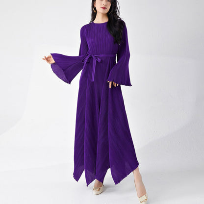 2025 Nanyou high-end women's clothing skirt, Popular trade express, popular 9-meter material pendulum A-shaped dress, long dress, high-end sense