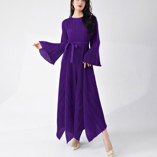2025 Nanyou high-end women's clothing skirt, Popular trade express, popular 9-meter material pendulum A-shaped dress, long dress, high-end sense