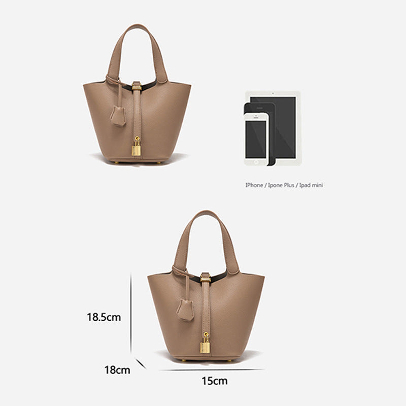 ANRMVS Special-Interest Design Vegetable Basket Women's Bag Women's Bucket Bag High-Grade Exquisite Versatile Handbag