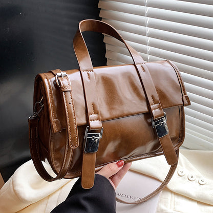 ANTMVS 2025 High-end niche design Maillard messenger bag popular new trendy fashion versatile casual portable shoulder bag women