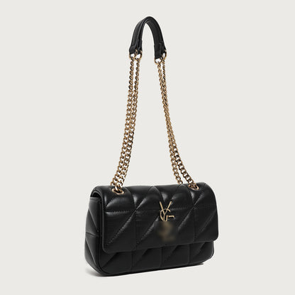 ANTMVS 2025 New poplar forest women's bag versatile shoulder bag retro underarm bag simple oblique span diamond chain small square bag