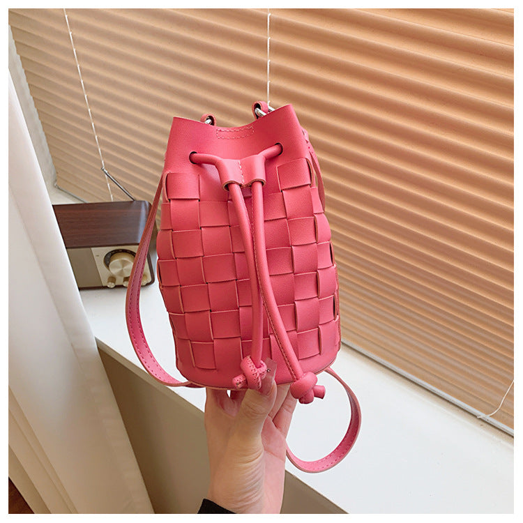 ANTMVS 2025 New trend versatile pump belt bucket bag Internet celebrity same Popular style woven bag shoulder messenger bag bag