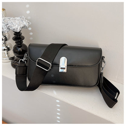 ANTMVS 2025 Bag women's Korean version new niche design high-end simple small square bag wide shoulder strap versatile single shoulder messenger bag