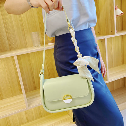 ANRMVS Summer Cross-Border Fashion High Stylish Textured Shoulder Small Square Bag Portable All-Match Simple Women's Messenger Bag