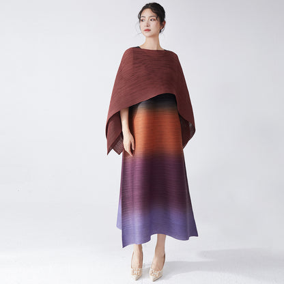 2025 A hair  dress women's high-end wear 2025 new models gradually change sleeveless loose long dress tide