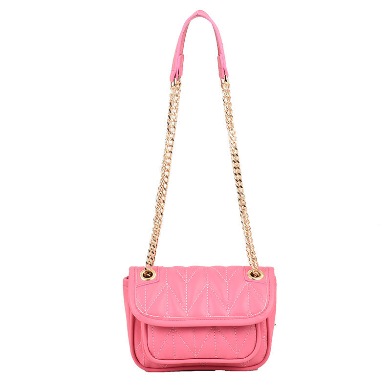 ANTMVS 2025 Premium texture shoulder bag popular new fashion trend versatile diamond casual candy color chain messenger bag