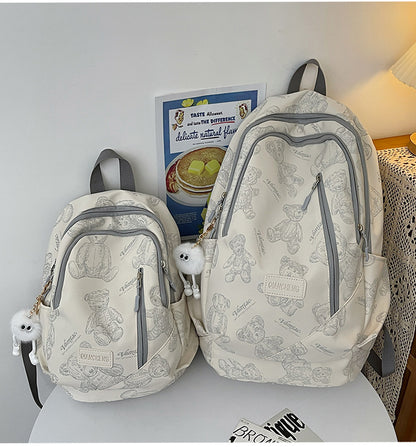 Schoolbag Junior High School Student Simple All-Match Fashion New Large Capacity Backpack College Student Computer Bag Travel Backpack