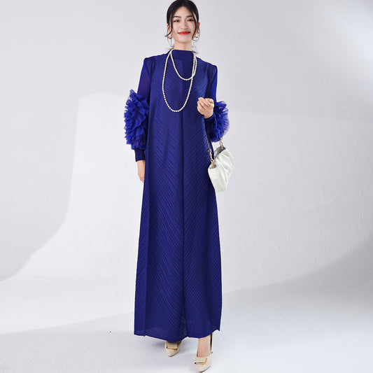 2025 Hot trade Middle East long dress temperament elegant party dress skirt high sense loose large size fashion dress