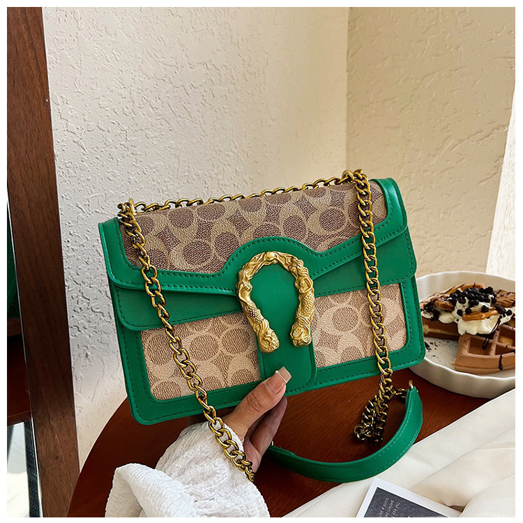 ANRMVS Spring New Cross-Border Bags Presbyopic Chain Stitching Shoulder Crossbody Small Square Bag Women's Bag