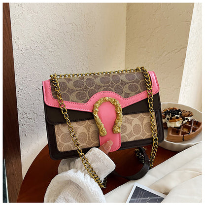 ANRMVS Spring New Cross-Border Bags Presbyopic Chain Stitching Shoulder Crossbody Small Square Bag Women's Bag