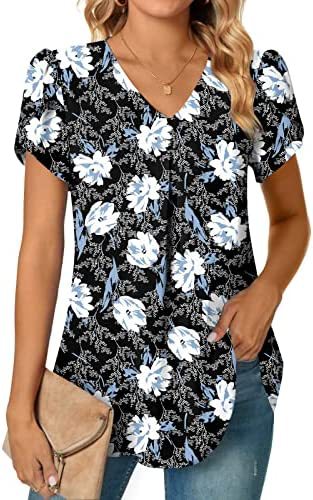 ANTMVS Independent Station Popular Women's Fashionable Chiffon Shirt V-neck Ruffled Short Sleeve Waist Top in Stock