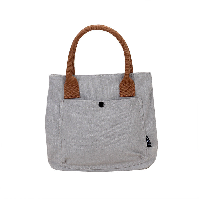 ANRMVS Popular Canvas Bag Women's Japanese and Korean Small Canvas Bag Women's Fashion Handbag in Stock Wholesale Canvas Bag Hand-Carrying Bag