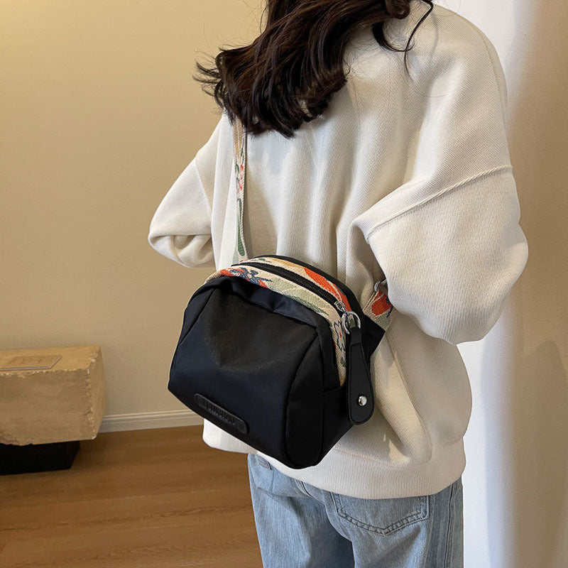 ANRMVS New Shoulder Small Bag Women's Messenger Bag Spring Women's Bag Canvas Bag All-Matching Women's Oxford Cloth Shell Bag