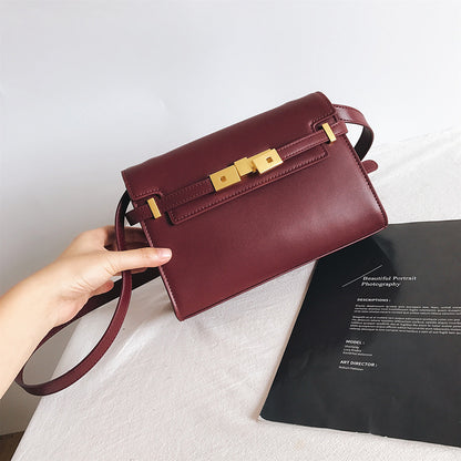 ANRMVS Yang Shulin Manhattan Kelly Leather Women's Bag  New Big Brand High-Grade Cowhide Women Hand-Carrying Crossbody Bag Bag