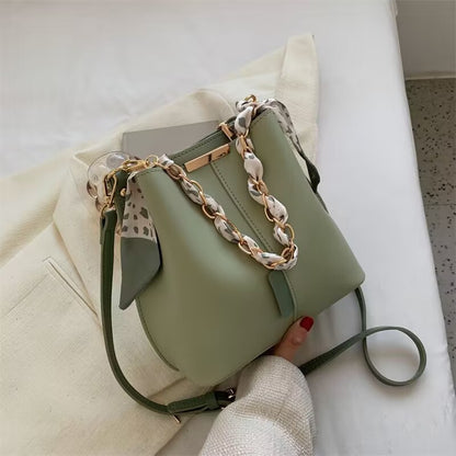 ANRMVS New Women's Bag  Fall Winter Fashion Shoulder Bag Advanced Texture Portable Crossbody Bag Fashion All-Match Bucket Bag