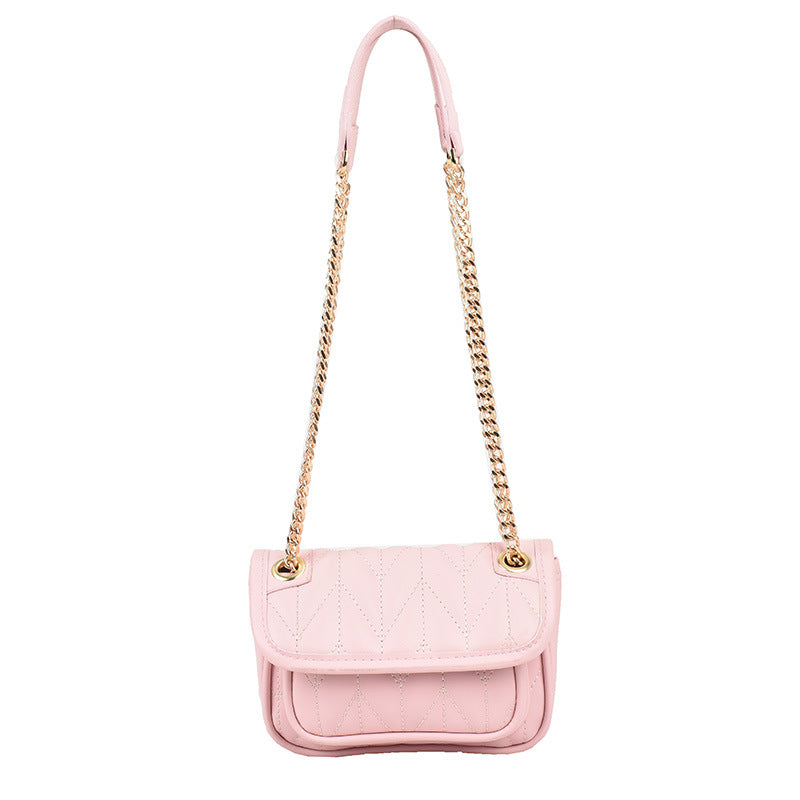 ANTMVS 2025 Premium texture shoulder bag popular new fashion trend versatile diamond casual candy color chain messenger bag