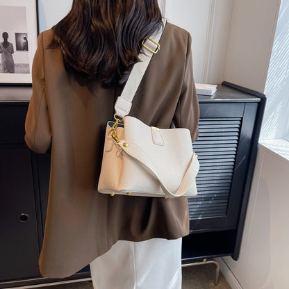 ANRMVS This Year's  New Fashion Fashion Bag Hand Bag High-Grade Western Style Summer All-Matching Cross Body Bucket Bag